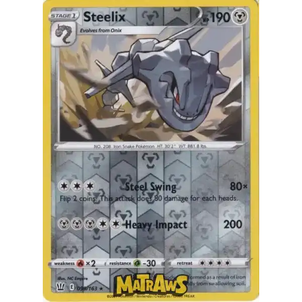 (099/163) Steelix - Reverse Enkeltkort Battle Styles 