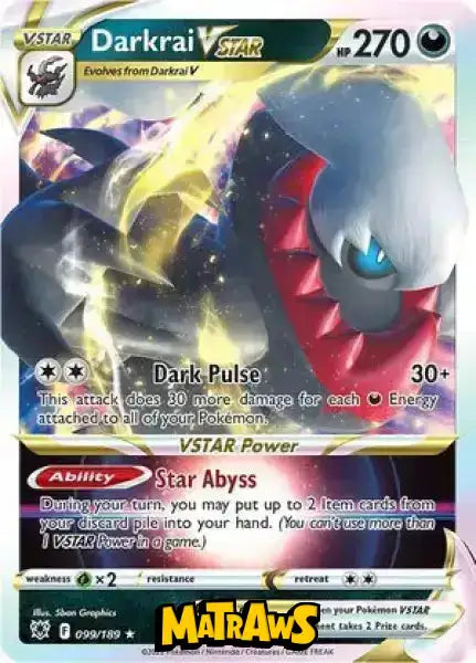 (099/189) Darkrai VSTAR Enkeltkort Astral Radiance 