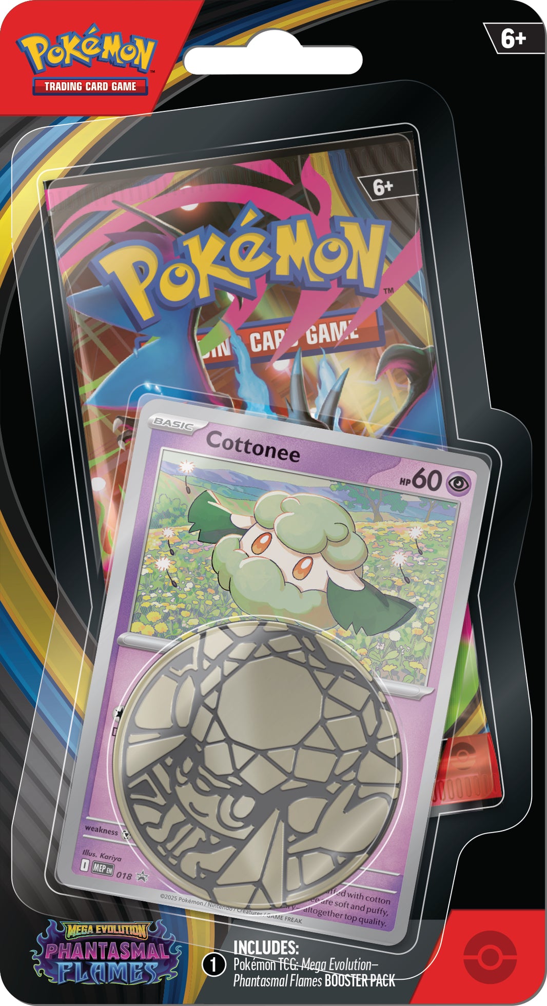 Pokémon TCG: Mega Evolution: Phantasmal Flames Checklane Blister