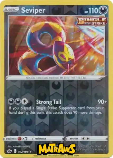 (102/198) Seviper - Reverse Enkeltkort Chilling Reign 