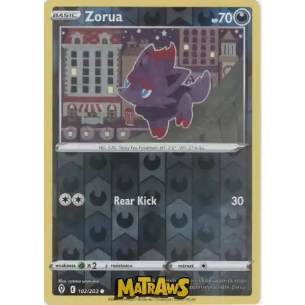 (102/203) Zorua - Reverse Enkeltkort Evolving Skies 