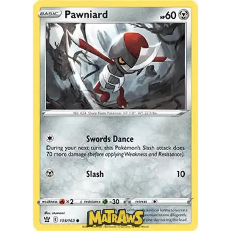 (103/163) Pawniard Enkeltkort Battle Styles 