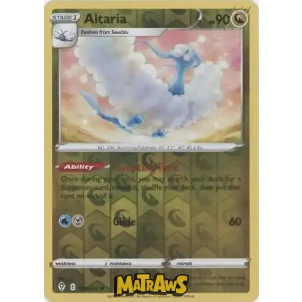 (106/203) Altaria - Reverse Enkeltkort Evolving Skies 