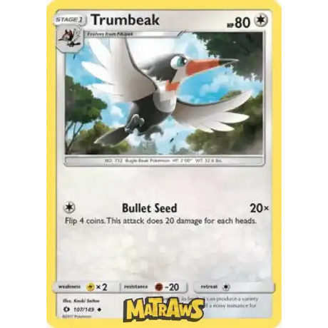 (107/149) Trumbeak Enkeltkort Sun & Moon 