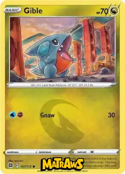 (107/172) Gible Enkeltkort Brilliant Stars 