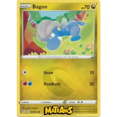 (107/203) Bagon Enkeltkort Evolving Skies 