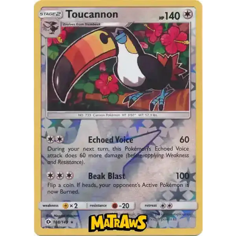 (108/149) Toucannon - Reverse Enkeltkort Sun & Moon 