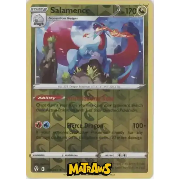 (109/203) Salamence - Reverse Enkeltkort Evolving Skies 