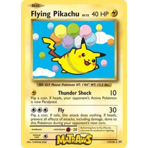(110/108) Flying Pikachu - Secret Rare Enkeltkort Evolutions 