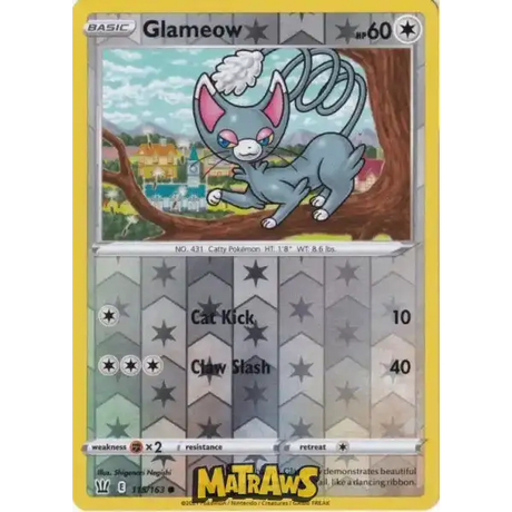 (115/163) Glameow - Reverse Enkeltkort Battle Styles 