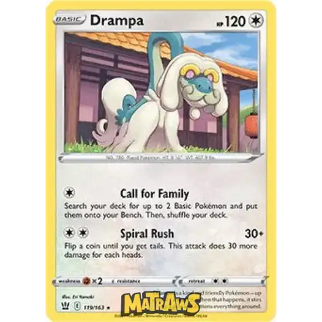 (119/163) Drampa Enkeltkort Battle Styles 