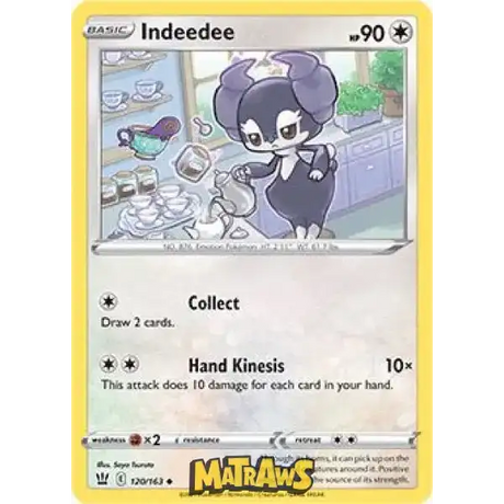 (120/163) Indeedee Enkeltkort Battle Styles 