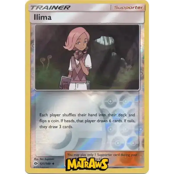 (121/149) Ilima - Reverse Enkeltkort Sun & Moon 