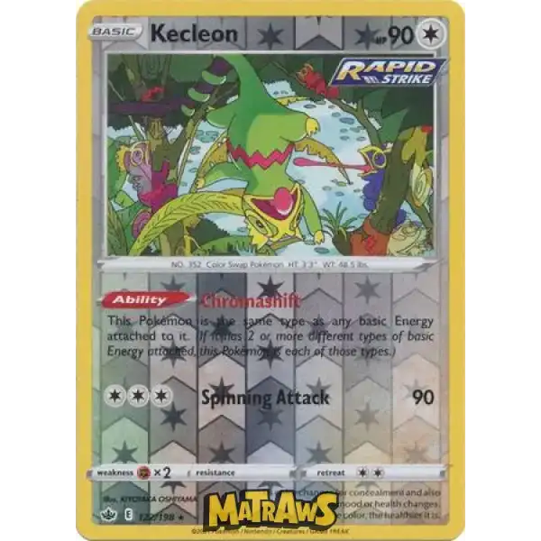 (122/198) Kecleon - Reverse Enkeltkort Chilling Reign 