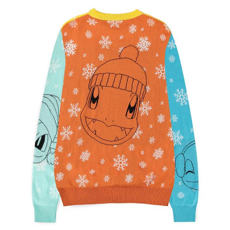 Pokémon: Pikachu & Kanto Starters (Bulbasaur, Charmander, Squirtle) - Christmas Jumper/Julesweater