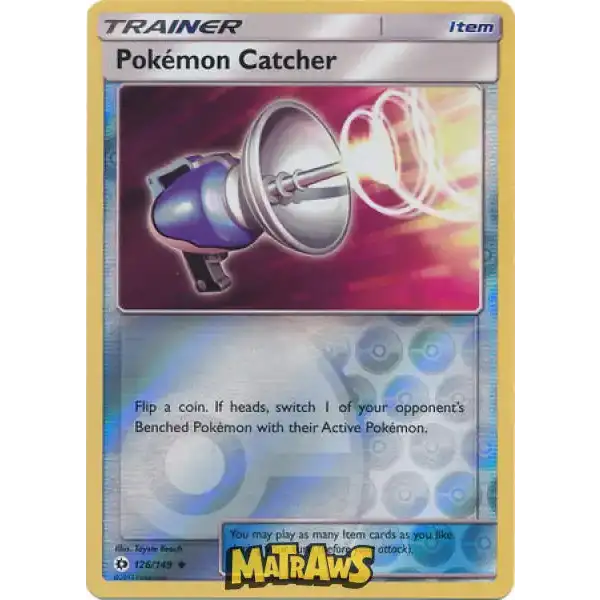 (126/149) Pokémon Catcher - Reverse Enkeltkort Sun & Moon 
