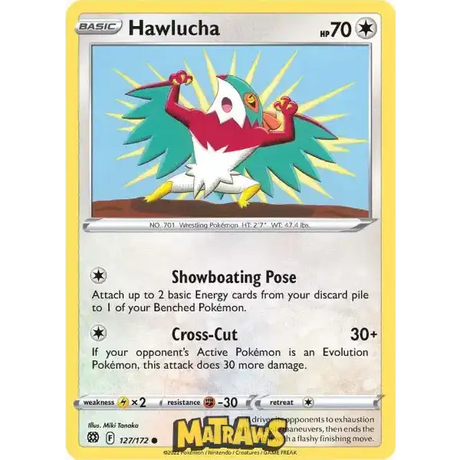 (127/172) Hawlucha Enkeltkort Brilliant Stars 