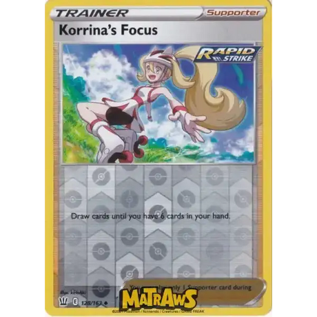 (128/163) Korrina's Focus - Reverse Enkeltkort Battle Styles 