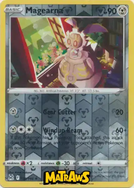 (128/196) Magearna - Reverse Enkeltkort Lost Origin 