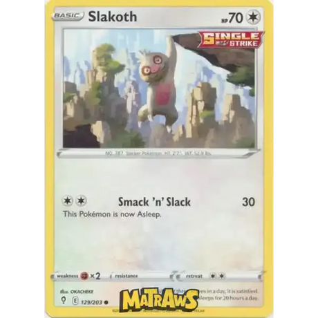 (129/203) Slakoth Enkeltkort Evolving Skies 