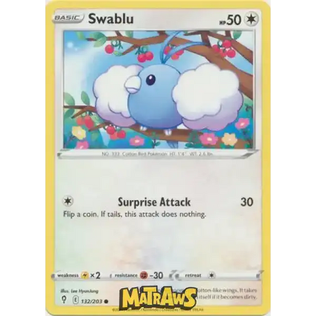 (132/203) Swablu Enkeltkort Evolving Skies 