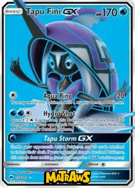 (133/147) Tapu Fini GX - Full Art Enkeltkort Burning Shadows 