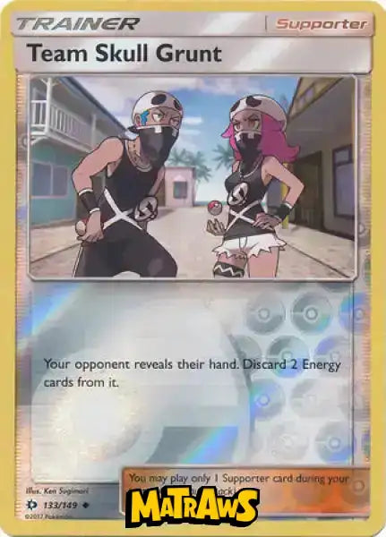 (133/149) Team Skull Grunt - Reverse Enkeltkort Sun & Moon 