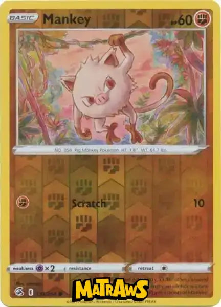 (133/264) Mankey - Reverse Enkeltkort Fusion Strike 