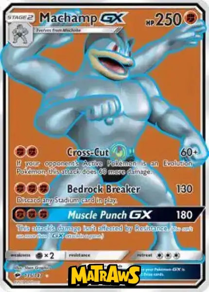 (135/147) Machamp GX - Full Art Enkeltkort Burning Shadows 