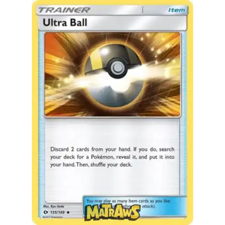 (135/149) Ultra Ball Enkeltkort Sun & Moon 