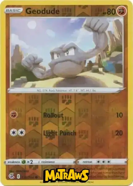 (135/264) Geodude - Reverse Enkeltkort Fusion Strike 