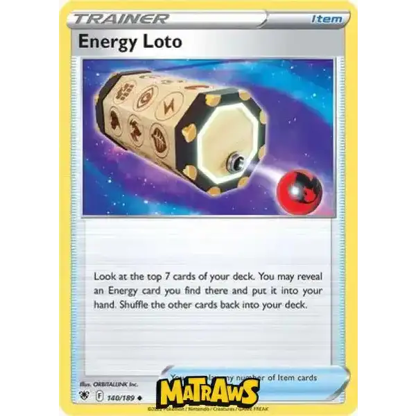 (140/189) Energy Loto Enkeltkort Astral Radiance 