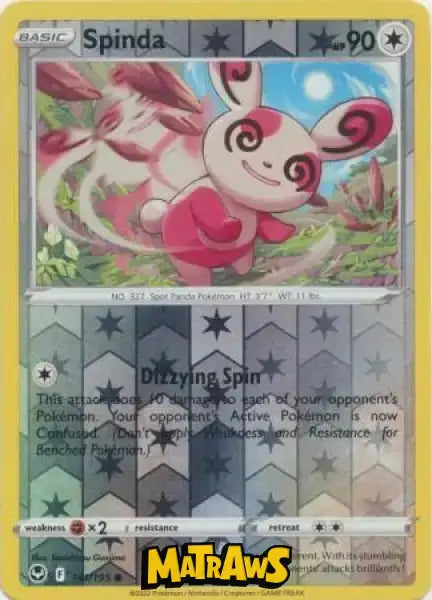 (141/195) Spinda - Reverse Enkeltkort Silver Tempest 