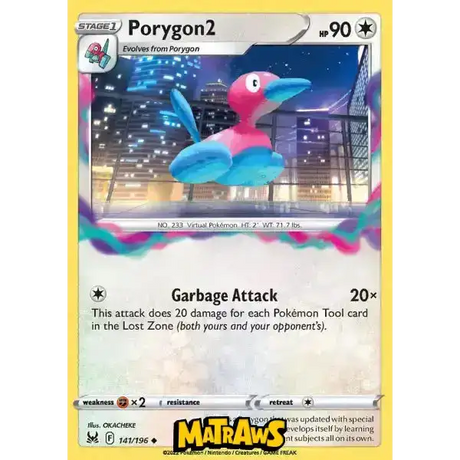 (141/196) Porygon2 Enkeltkort Lost Origin 