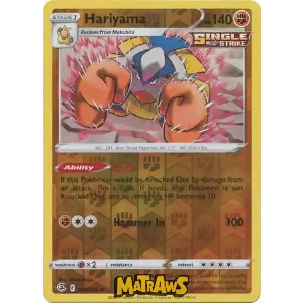 (143/264) Hariyama - Reverse Enkeltkort Fusion Strike 