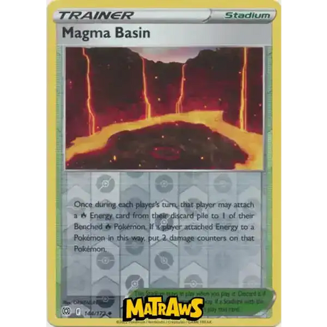 (144/172) Magma Basin - Reverse Enkeltkort Brilliant Stars 