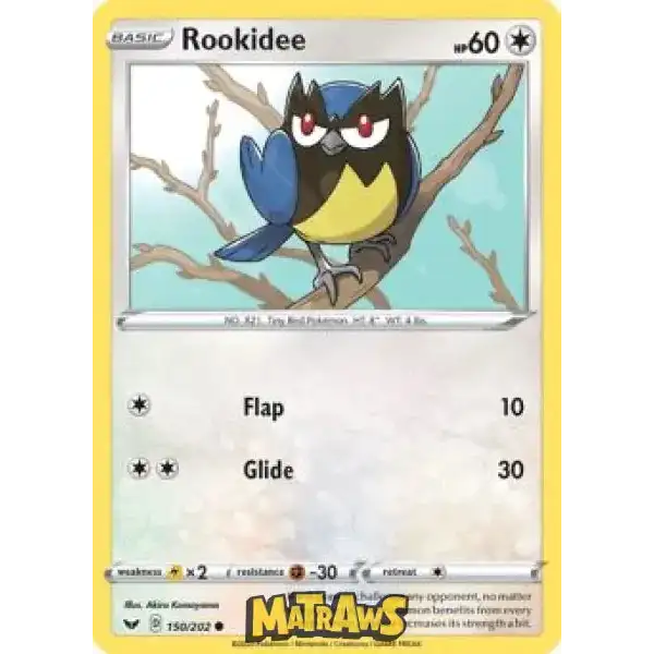 (150/202) Rookidee Enkeltkort Sword & Shield 