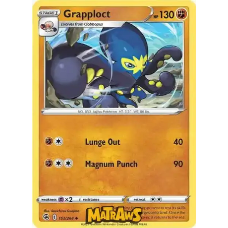 (153/264) Grapploct Enkeltkort Fusion Strike 