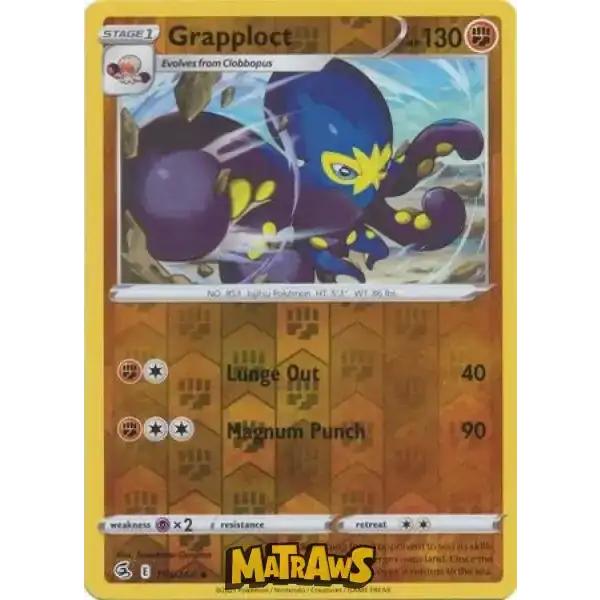 (153/264) Grapploct - Reverse Enkeltkort Fusion Strike 