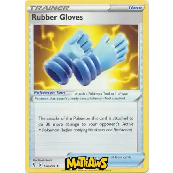 (156/203) Rubber Gloves Enkeltkort Evolving Skies 