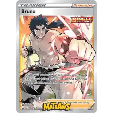 (158/163) Bruno - Full Art Enkeltkort Battle Styles 