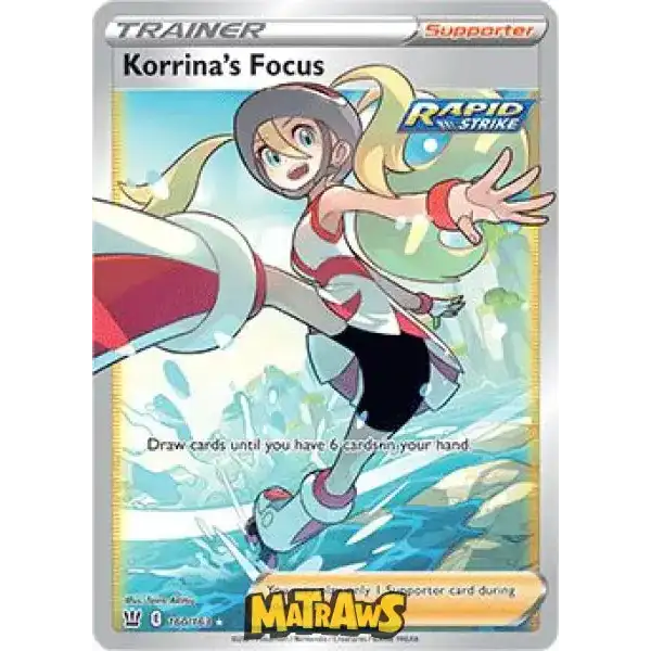 (160/163) Korrina's Focus - Full Art Enkeltkort Battle Styles 