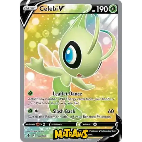 (160/198) Celebi V - Full Art Enkeltkort Chilling Reign 