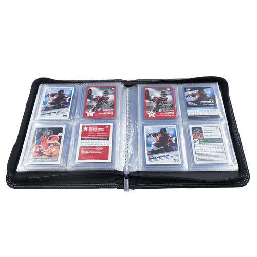 Ultra Pro Toploader Pro-Binder 4-Pocket Zippered Sort Tilbehør