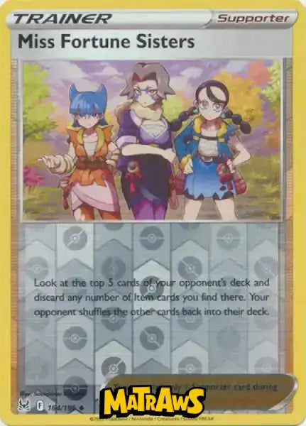 (164/196) Miss Fortune Sisters - Reverse Enkeltkort Lost Origin 