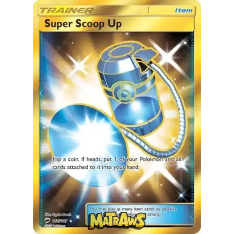 (166/147) Super Scoop Up - Gold Enkeltkort Burning Shadows 
