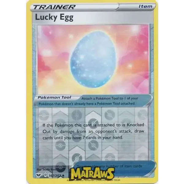 (167/202) Lucky Egg - Reverse Enkeltkort Sword & Shield 