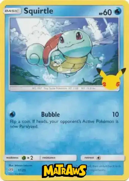 (17/25) Squirtle - Non Holo Enkeltkort McDonald's Collection 2021 