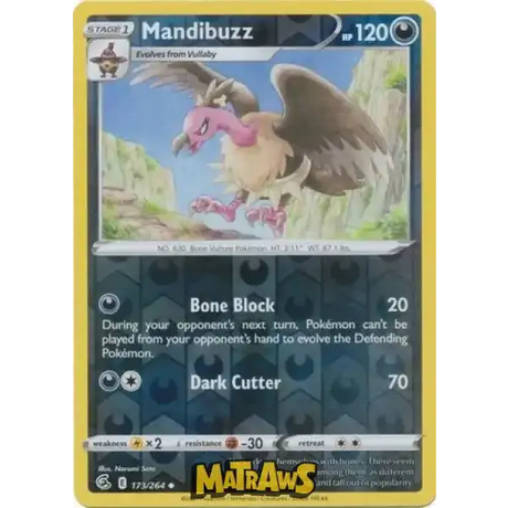 (173/264) Mandibuzz - Reverse Enkeltkort Fusion Strike 