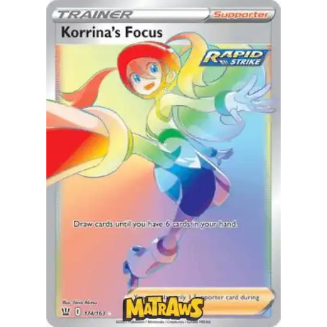 (174/163) Korrina's Focus - Rainbow Enkeltkort Battle Styles 